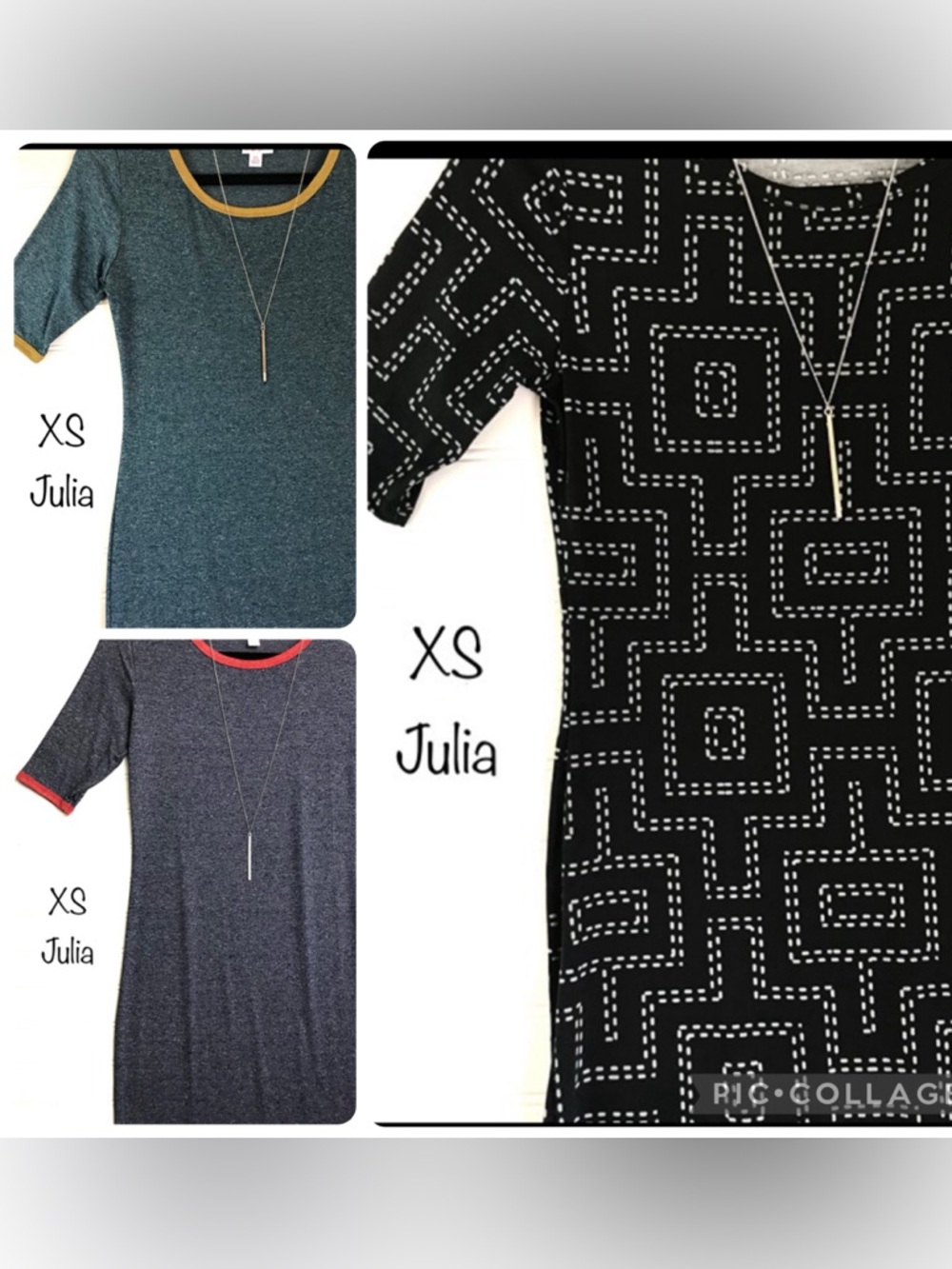 Lot of 3 LuLaRoe Julia Midi Dress’s all BRAND NEW NWT - G2